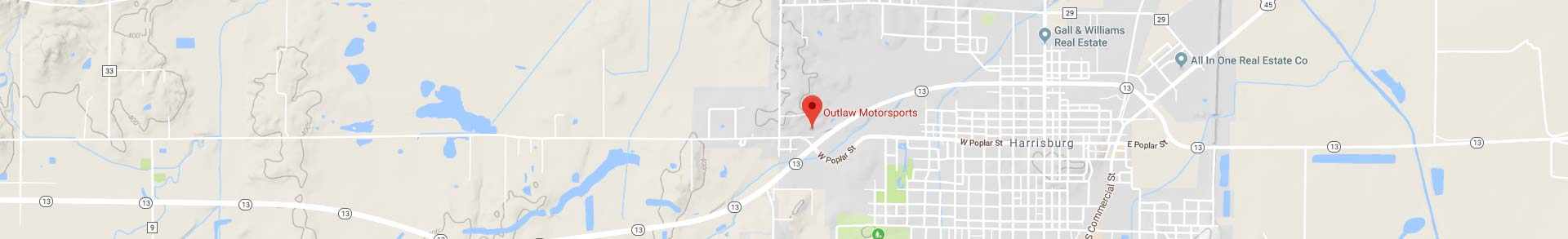 Location Map for Outlaw Motorsports